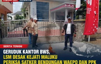 geruduk kantor BWS Maluku, LSM desak Kejati Maluku periksa satker bendungan waepo dan PPK