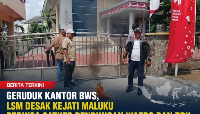 geruduk kantor BWS Maluku, LSM desak Kejati Maluku periksa satker bendungan waepo dan PPK