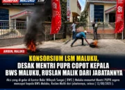 Konsorsium LSM Maluku Kembali Gelar Aksi, Desak Menteri PUPR Copot Kepala BWS Maluku