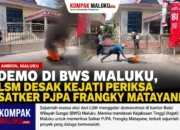 Sejumlah LSM Gelar Aksi di Depan Kantor BWS Maluku, Desak Dirjen SDA Copot Satker PJPA Frangky Matayane