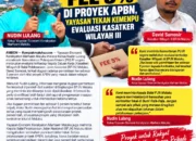 DUGAAN PERMINTAAN FEE 5% DI PROYEK APBN, YAYASAN TEKAN KEMENPU EVALUASI KASATKER WILAYAH III