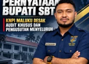 BANTAH PERNYATAAN BUPATI SBT SOAL DANA REVITALISASI SEKOLAH, KNPI MALUKU DESAK AUDIT KHUSUS DAN PENGUSUTAN AKTOR INTELEKTUAL
